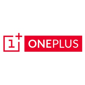 OnePlus brand logo in red on white background